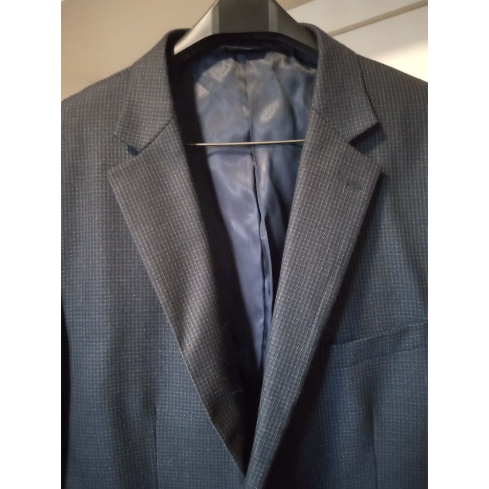 Pronto Uomo Platinum Mens 50 Regular Navy Blue 100% Wool Blazer Sport Coat‎ - Picture 11 of 11